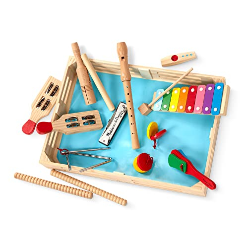 Set De Instrumentos Musicales Melissa & Doug Deluxe Band Con Almacenamiento - Venta Internacional.