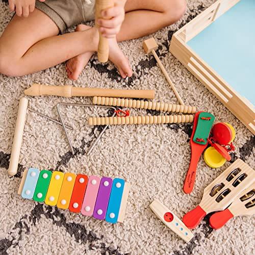 Foto 2 | Set De Instrumentos Musicales Melissa & Doug Deluxe Band Con Almacenamiento - Venta Internacional.