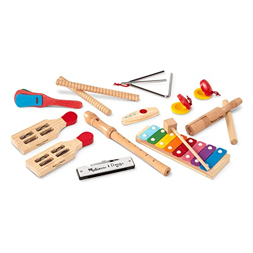 Foto 5 pulgar | Set De Instrumentos Musicales Melissa & Doug Deluxe Band Con Almacenamiento - Venta Internacional.