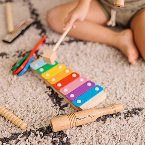 Foto 6 | Set De Instrumentos Musicales Melissa & Doug Deluxe Band Con Almacenamiento - Venta Internacional.