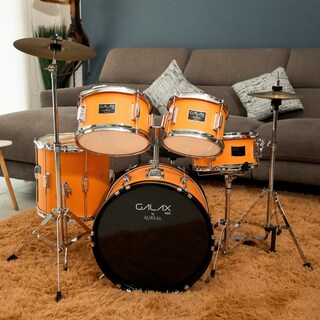 Foto 7 | Batería Acústica Aureal Galax Naranja para Niños
