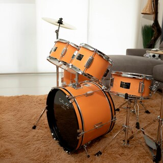 Foto 8 | Batería Acústica Aureal Galax Naranja para Niños