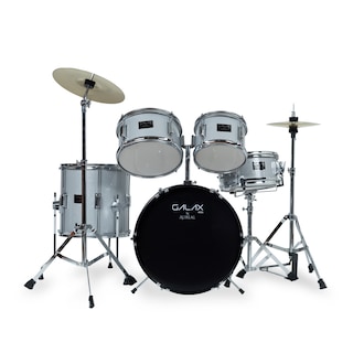 Foto 1 | Batería Acústica Aureal Galax Plateada para Niños