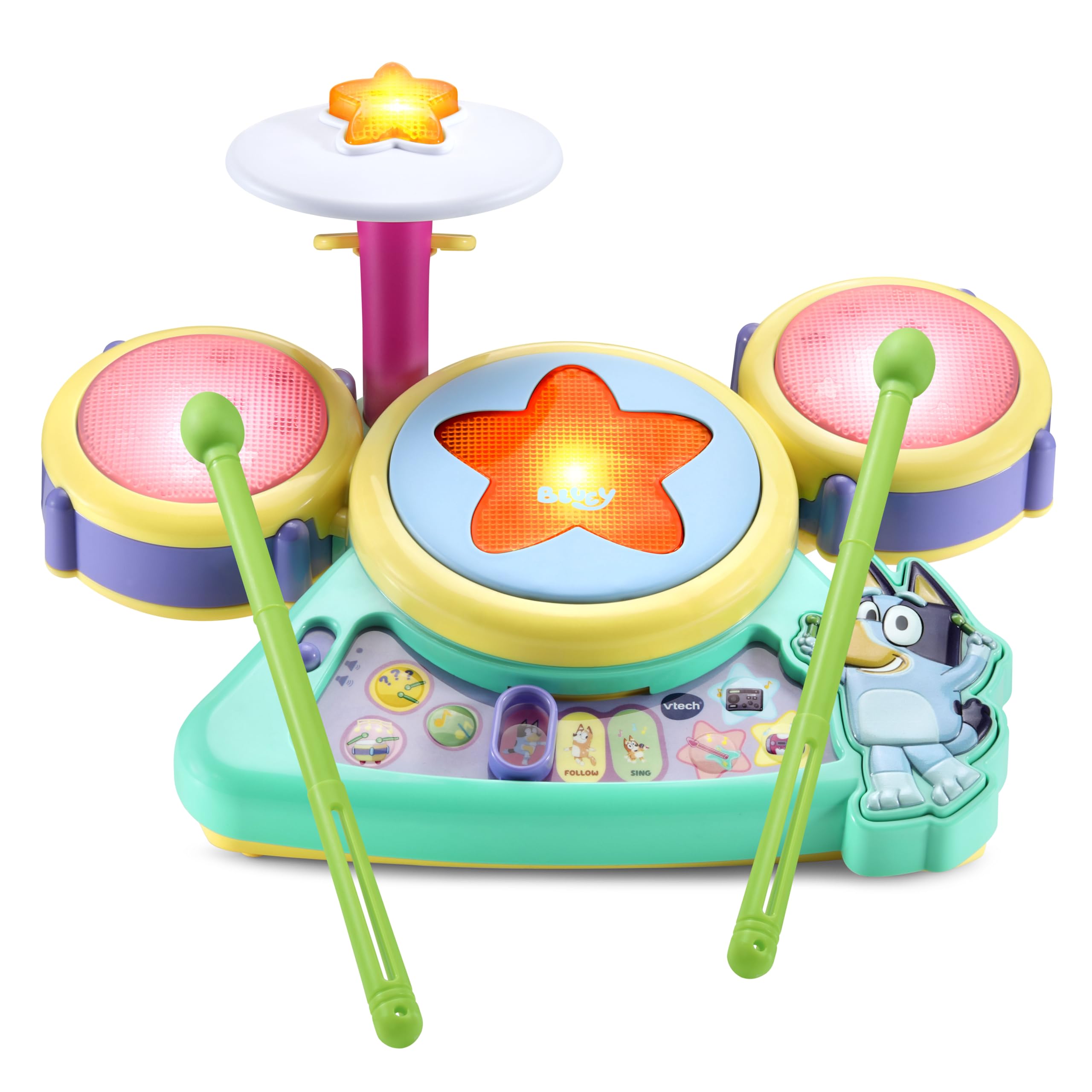 Batería Vtech Bluey Hooray con Luz y Sonido - Venta Internacional