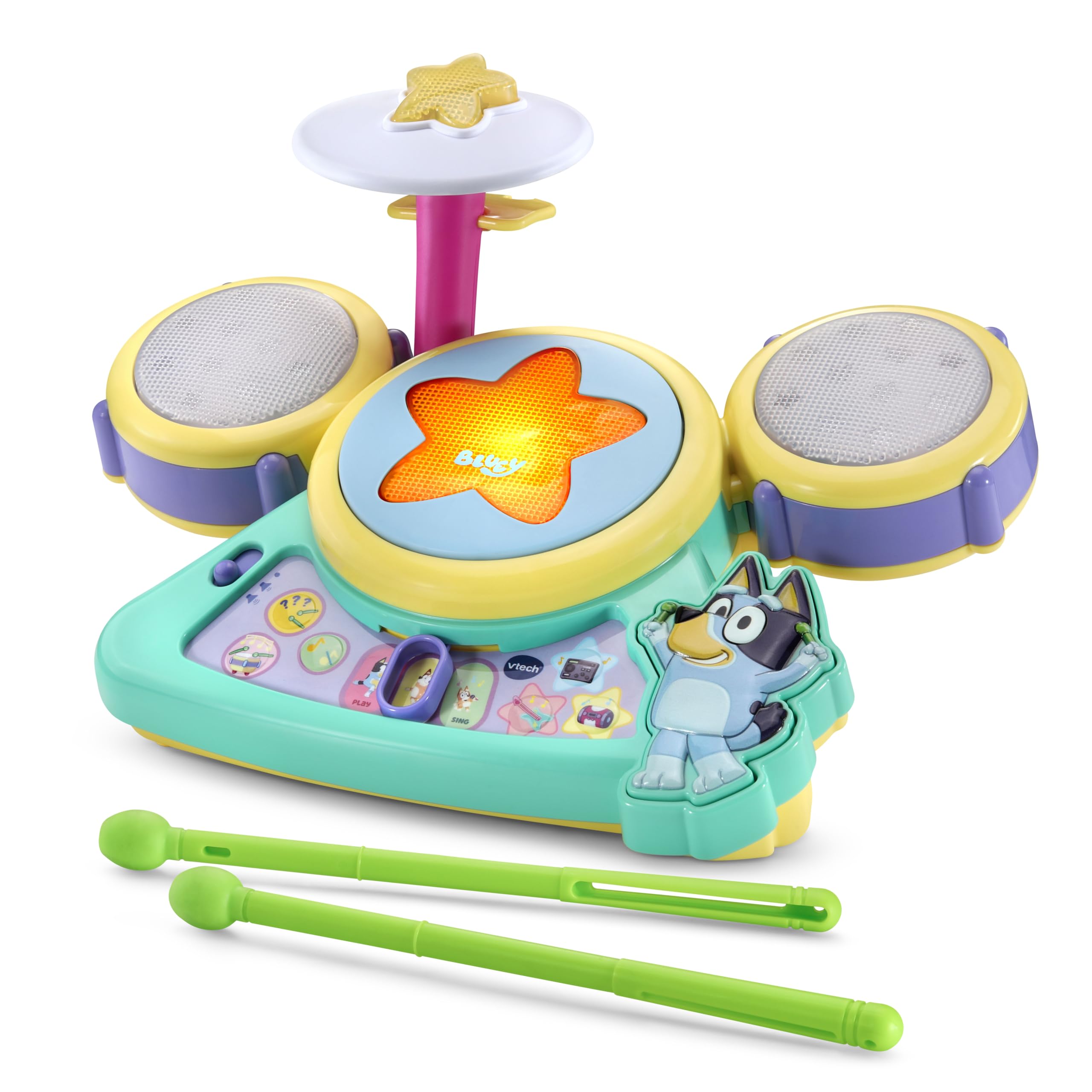 Foto 3 pulgar | Batería Vtech Bluey Hooray con Luz y Sonido - Venta Internacional