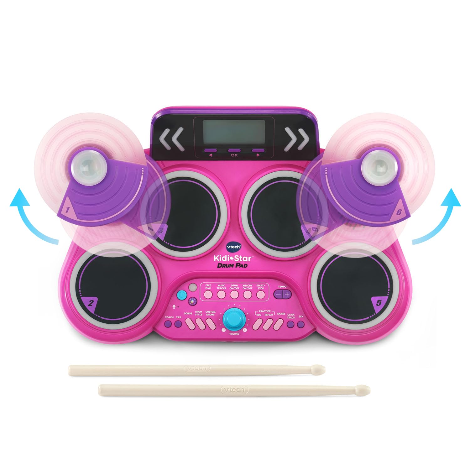 Foto 4 pulgar | Tambor Pad Vtech Kidi Star Pink Con 20 Sonidos Estilo Batería - Venta Internacional.