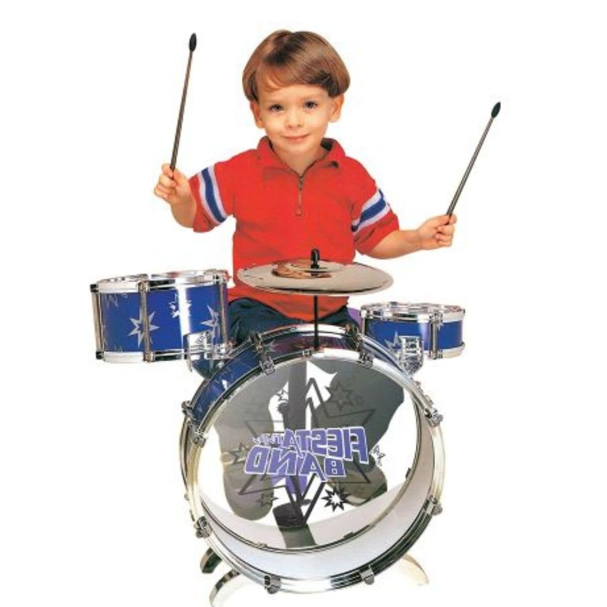 Bateria Infantil Mytoy Fiesta Band Azul Coppel