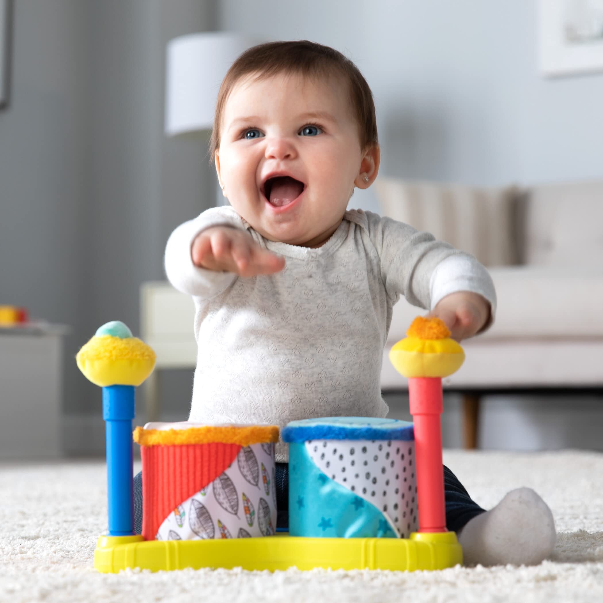 Foto 3 pulgar | Juguete Sensorial Para Bebés Lamaze Squeeze Beats First Drum Set - Venta Internacional.