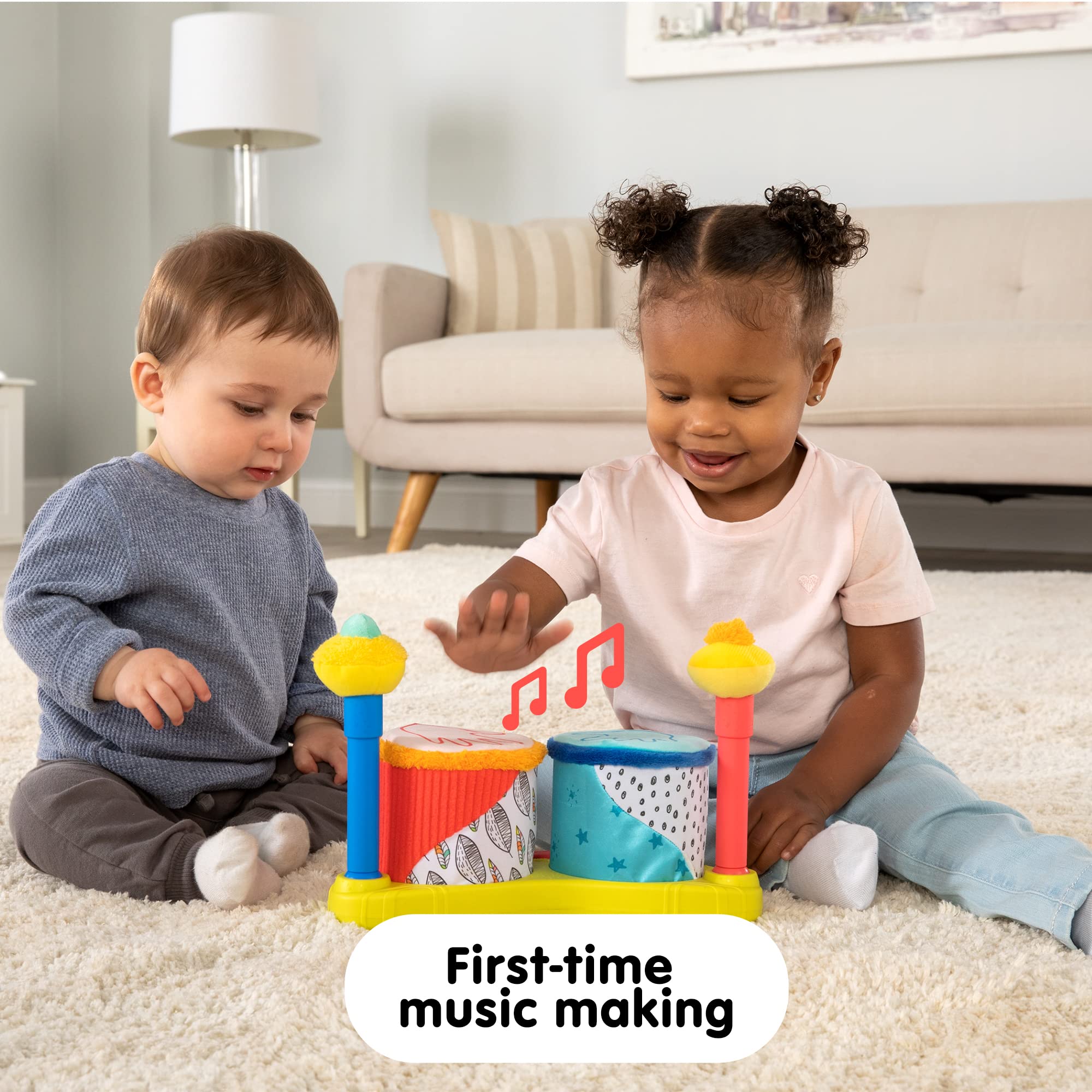 Foto 6 pulgar | Juguete Sensorial Para Bebés Lamaze Squeeze Beats First Drum Set - Venta Internacional.