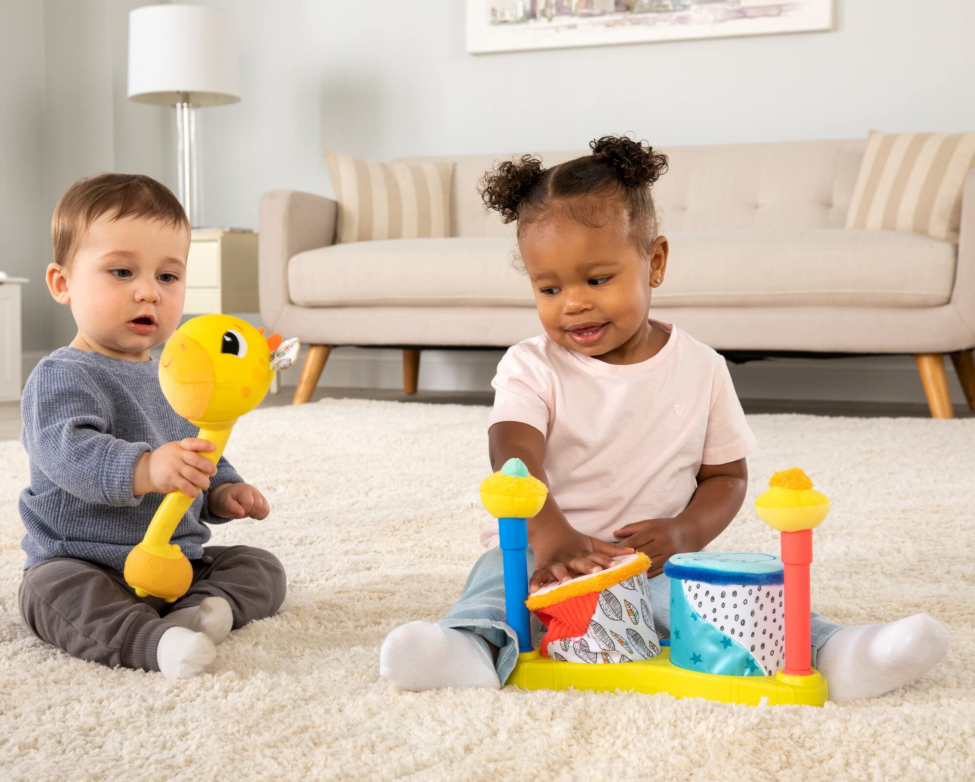 Foto 7 pulgar | Juguete Sensorial Para Bebés Lamaze Squeeze Beats First Drum Set - Venta Internacional.