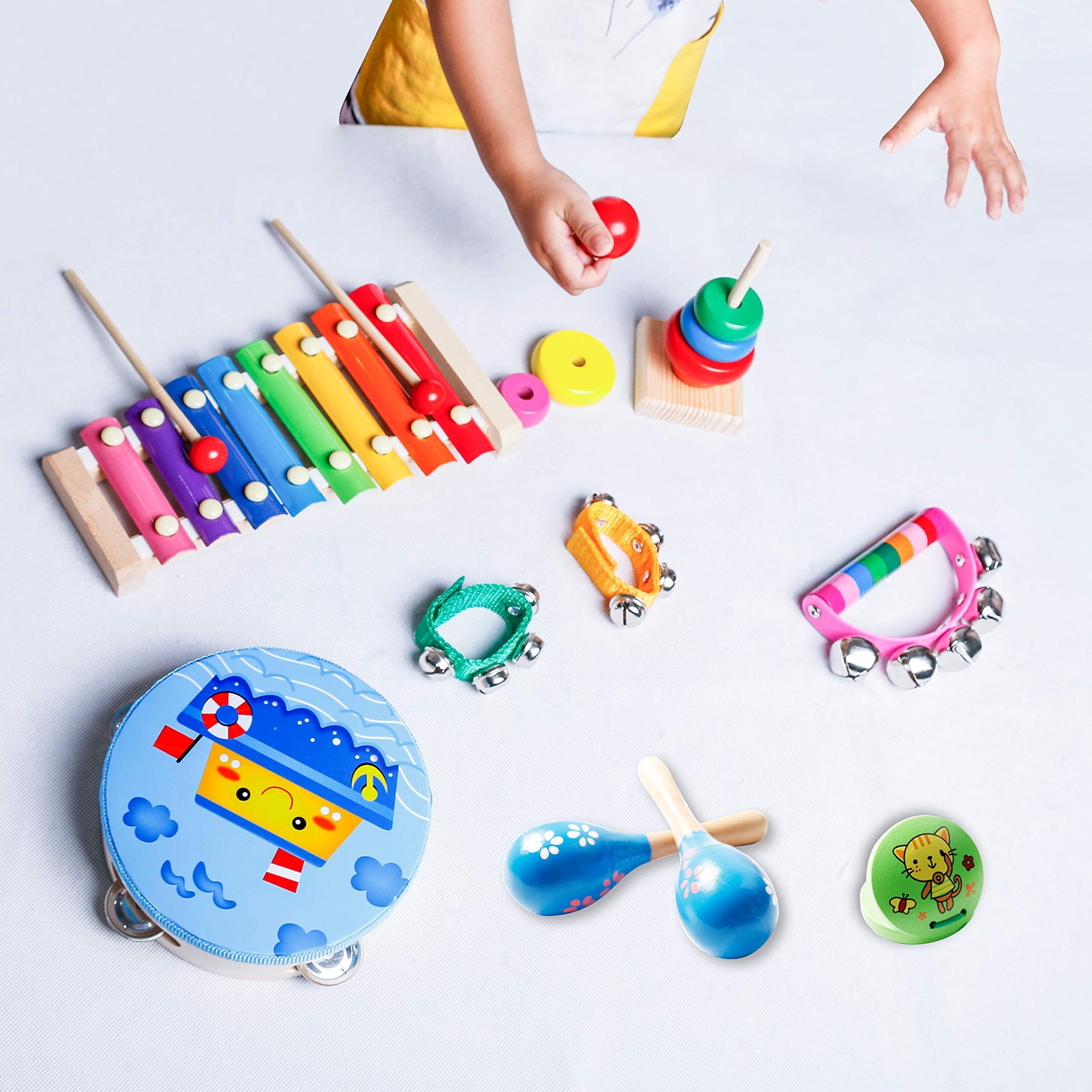 Foto 6 pulgar | Instrumentos Musicales Infantiles Para Niños Pequeños Con Bolsa, 11 Piezas - Venta Internacional.