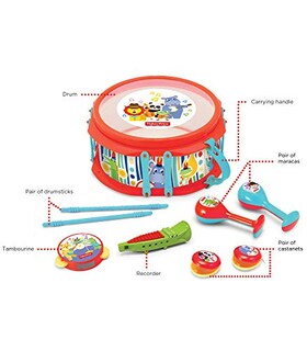 Foto 6 | Set de Batería Fisher-price Rainforest Musical Band 9 Piezas - Venta Internacional