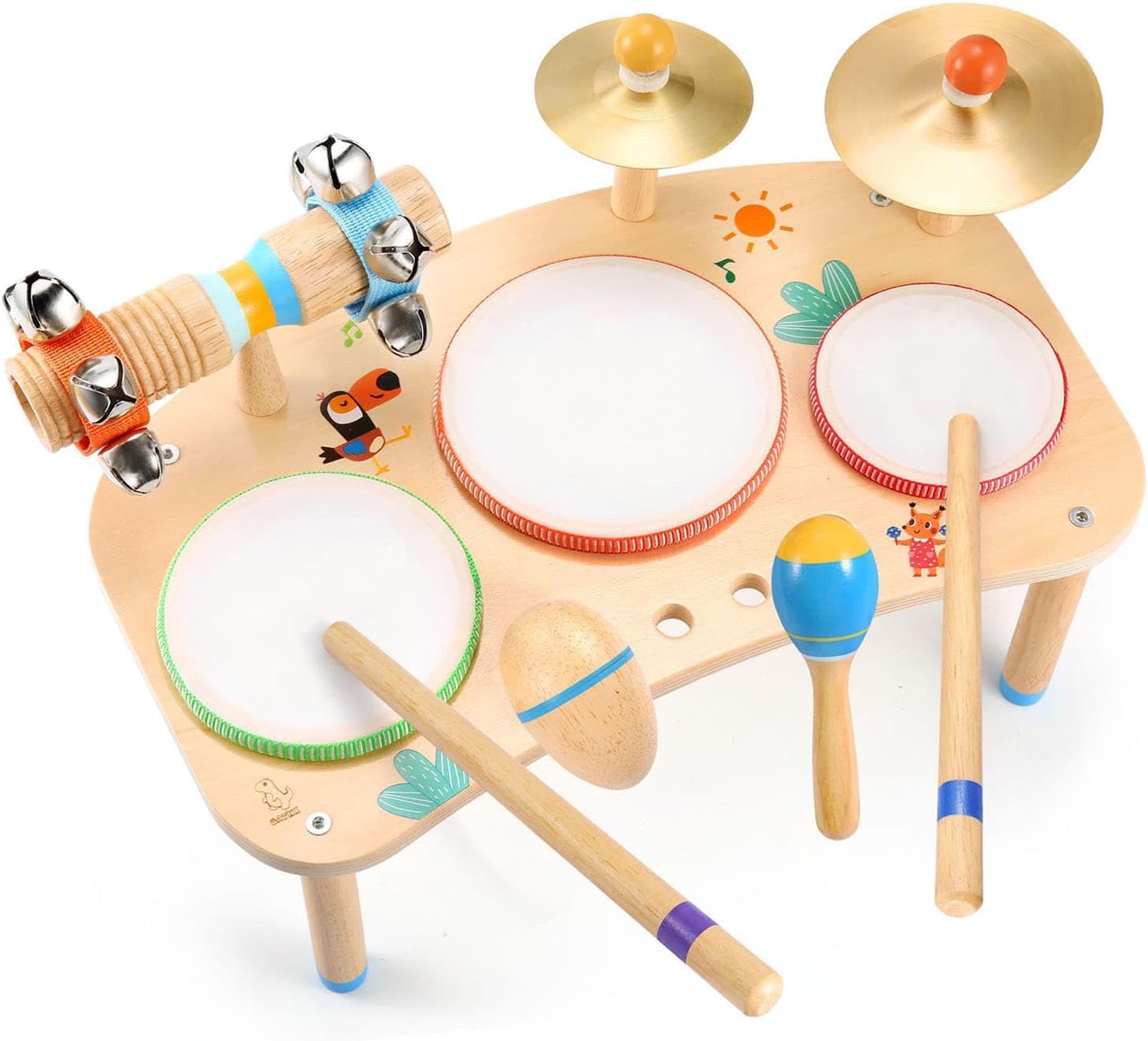 Foto 2 pulgar | Set De Instrumentos Musicales Oathx Kids Drum Set 11 En 1 - Venta Internacional.