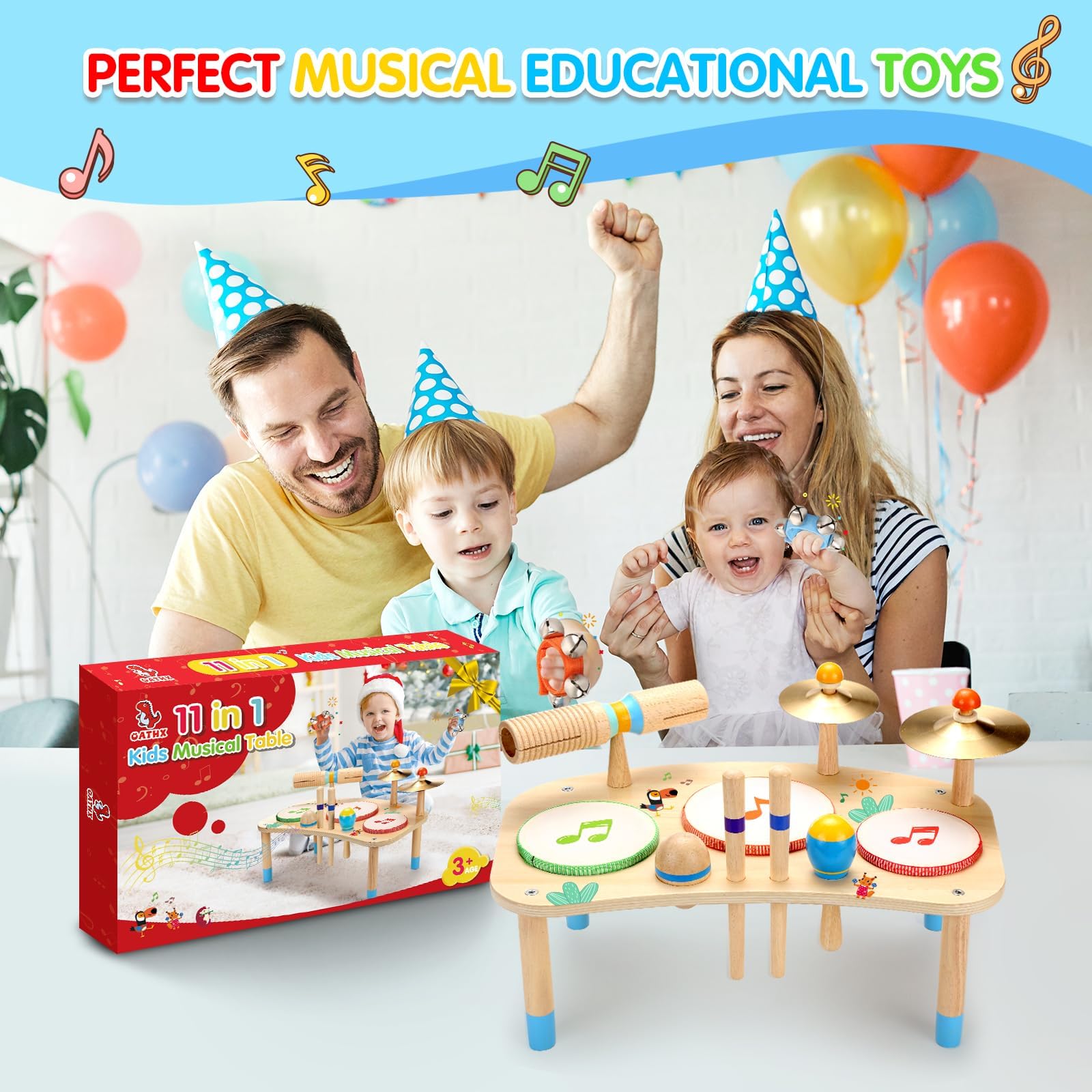 Foto 7 pulgar | Set De Instrumentos Musicales Oathx Kids Drum Set 11 En 1 - Venta Internacional.