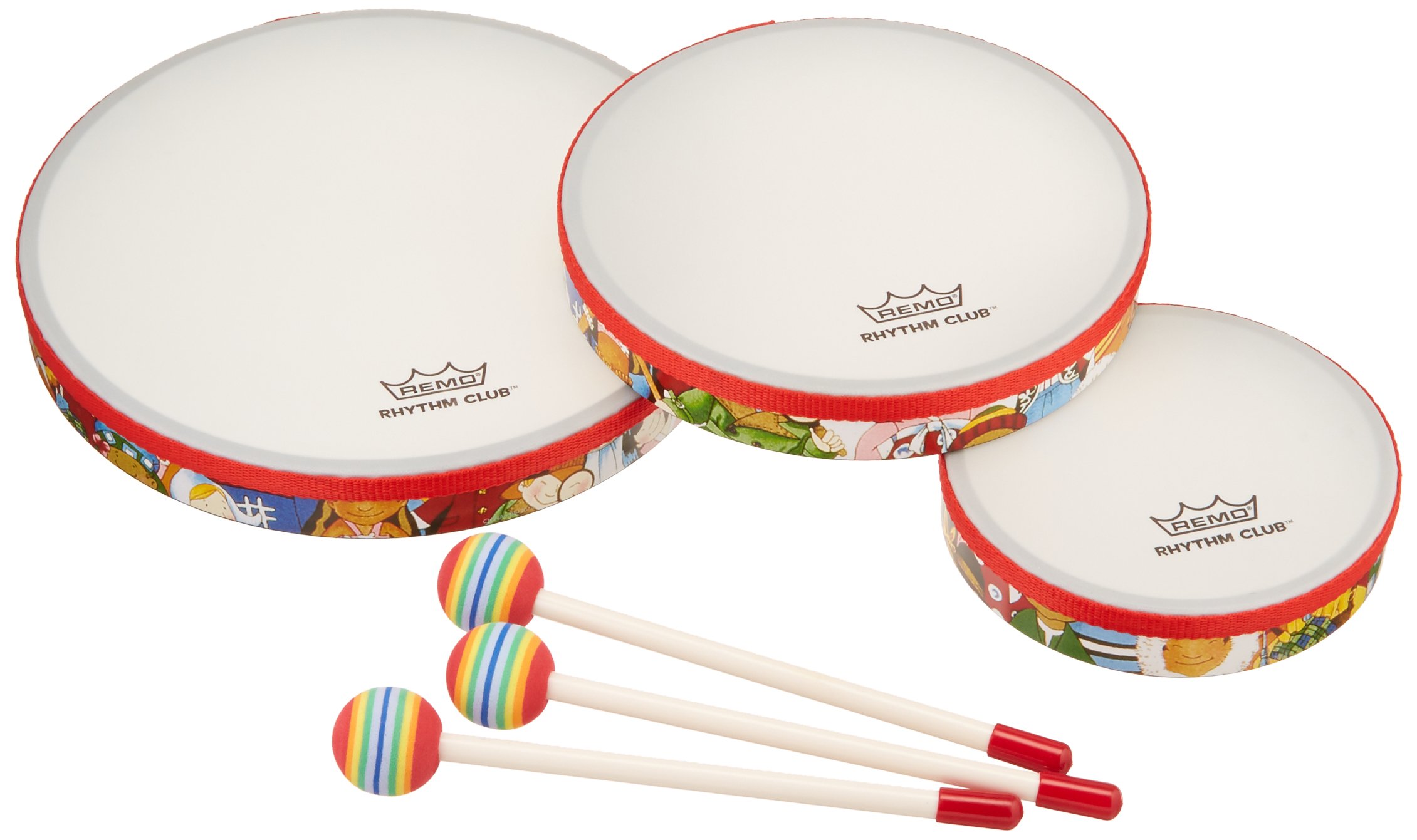 Batería Remo Rhythm Club Hand De 3 Piezas Multicolor Rh3100-00 - Venta Internacional.
