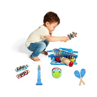 Foto 3 | Instrumentos Musicales Percusión De Madera Para Niños 12pcs Lab.g Azul