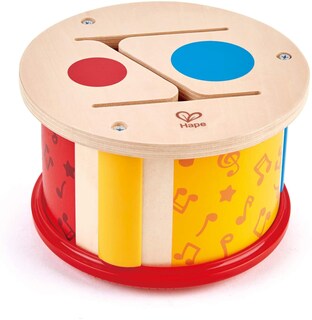 Foto 1 | Madera Con Forma De Tambor Musical De Doble Cara Para Niños Pequeños Con Palo - Venta Internacional.