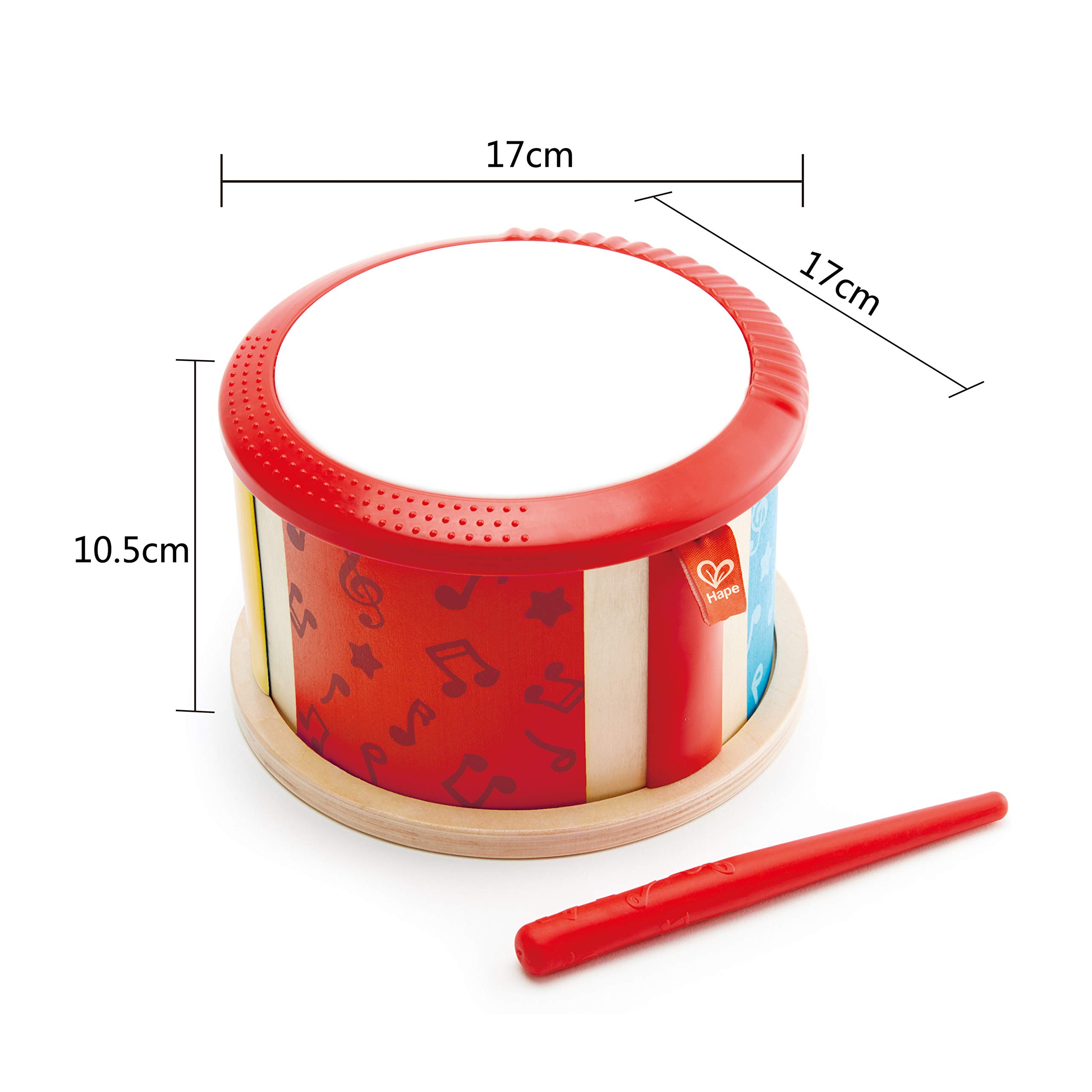 Foto 6 pulgar | Madera Con Forma De Tambor Musical De Doble Cara Para Niños Pequeños Con Palo - Venta Internacional.