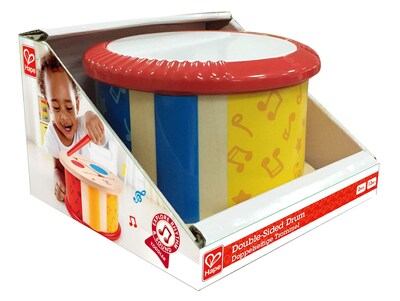 Foto 6 | Madera Con Forma De Tambor Musical De Doble Cara Para Niños Pequeños Con Palo - Venta Internacional.