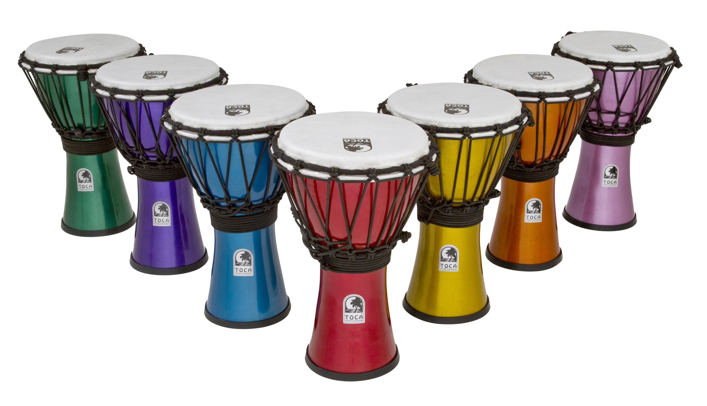 Set De Djembe Toca Tfcdj-7ms Color Sound Con 7 Colores Metálicos - Venta Internacional.