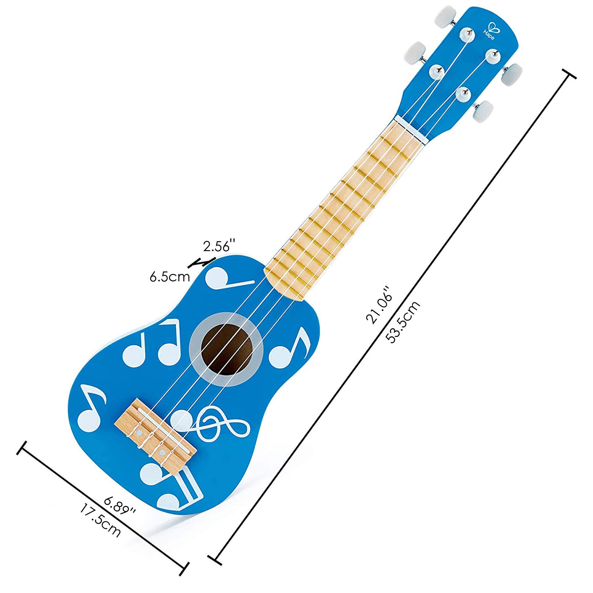 Foto 5 | Ukelele De Juguete Con Forma De Ukelele Para Niños, Madera, Puntos Multicolores, Azul, 53 X 6,6 X 17,5 Cm - Ven