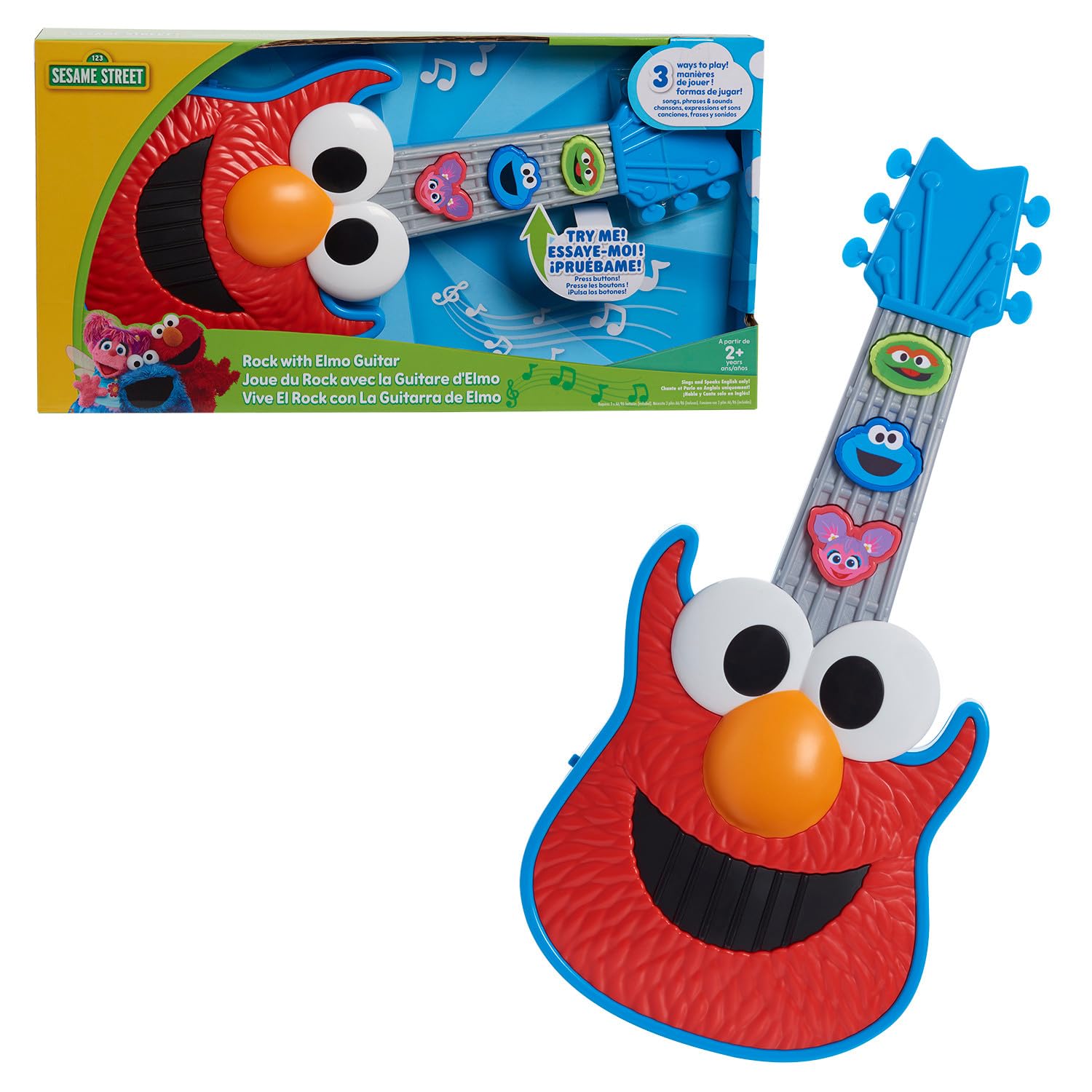 Foto 2 pulgar | Juguete Musical Just Play Sesame Street Rock Con La Guitarra Elmo - Venta Internacional.