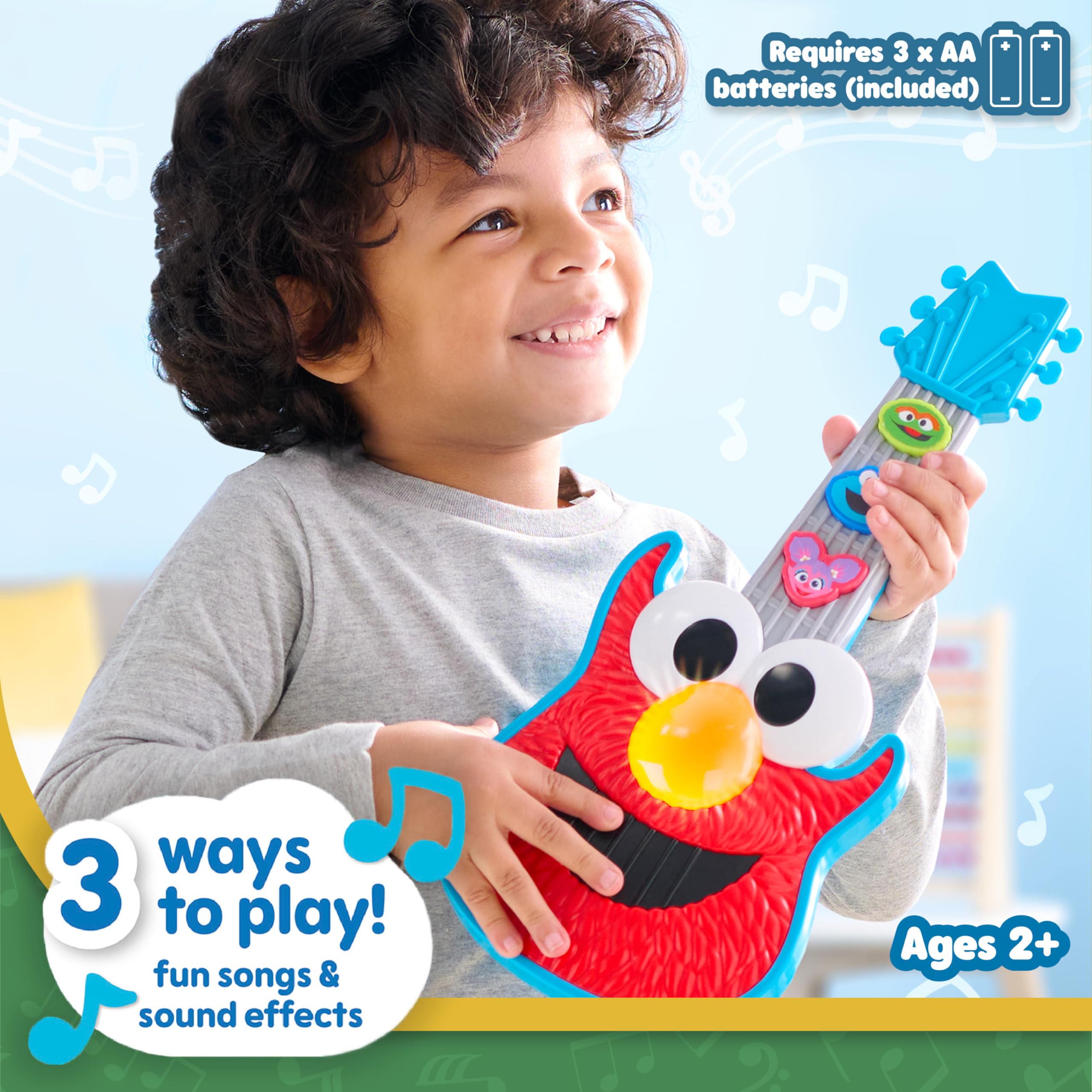 Foto 3 pulgar | Juguete Musical Just Play Sesame Street Rock Con La Guitarra Elmo - Venta Internacional.