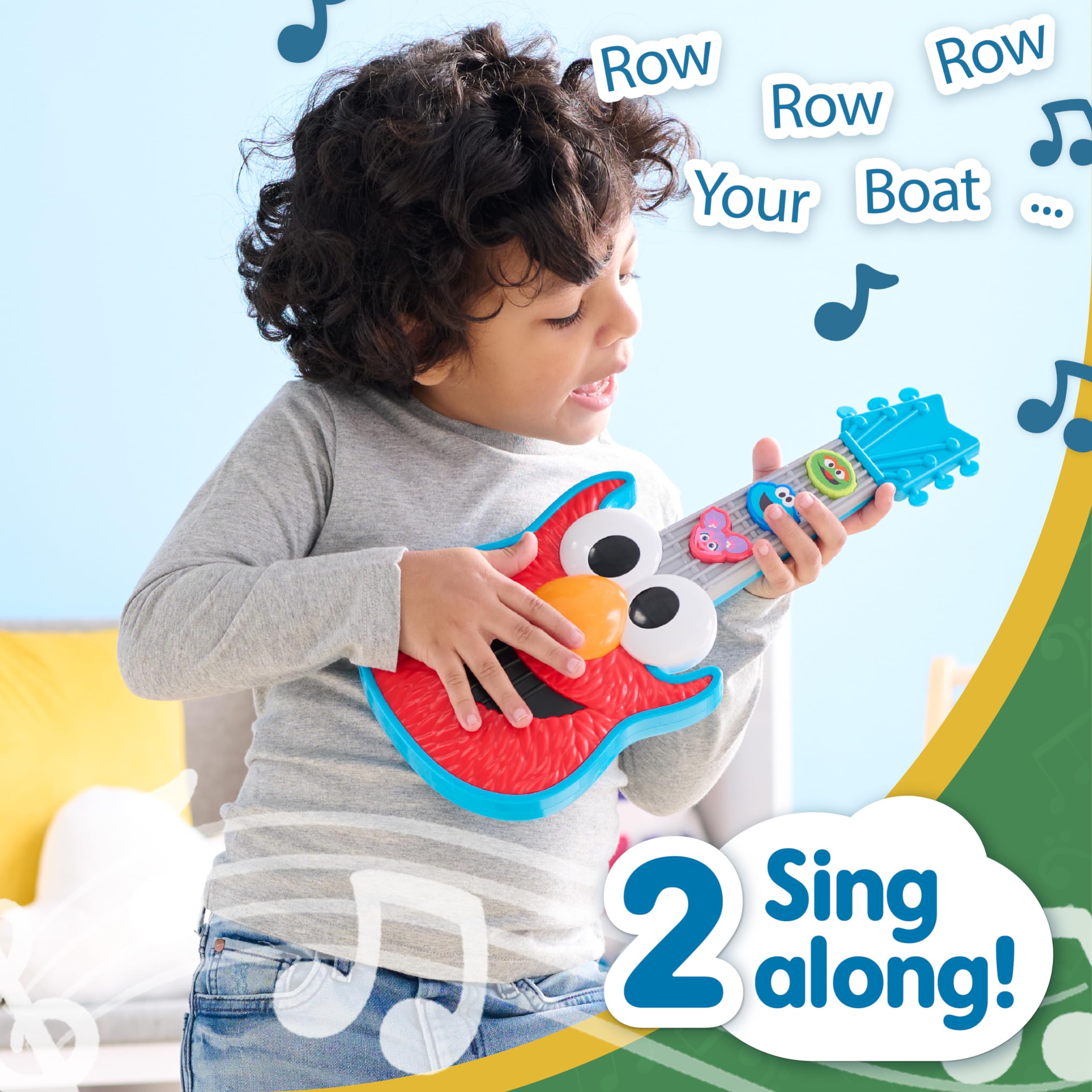 Foto 5 pulgar | Juguete Musical Just Play Sesame Street Rock Con La Guitarra Elmo - Venta Internacional.