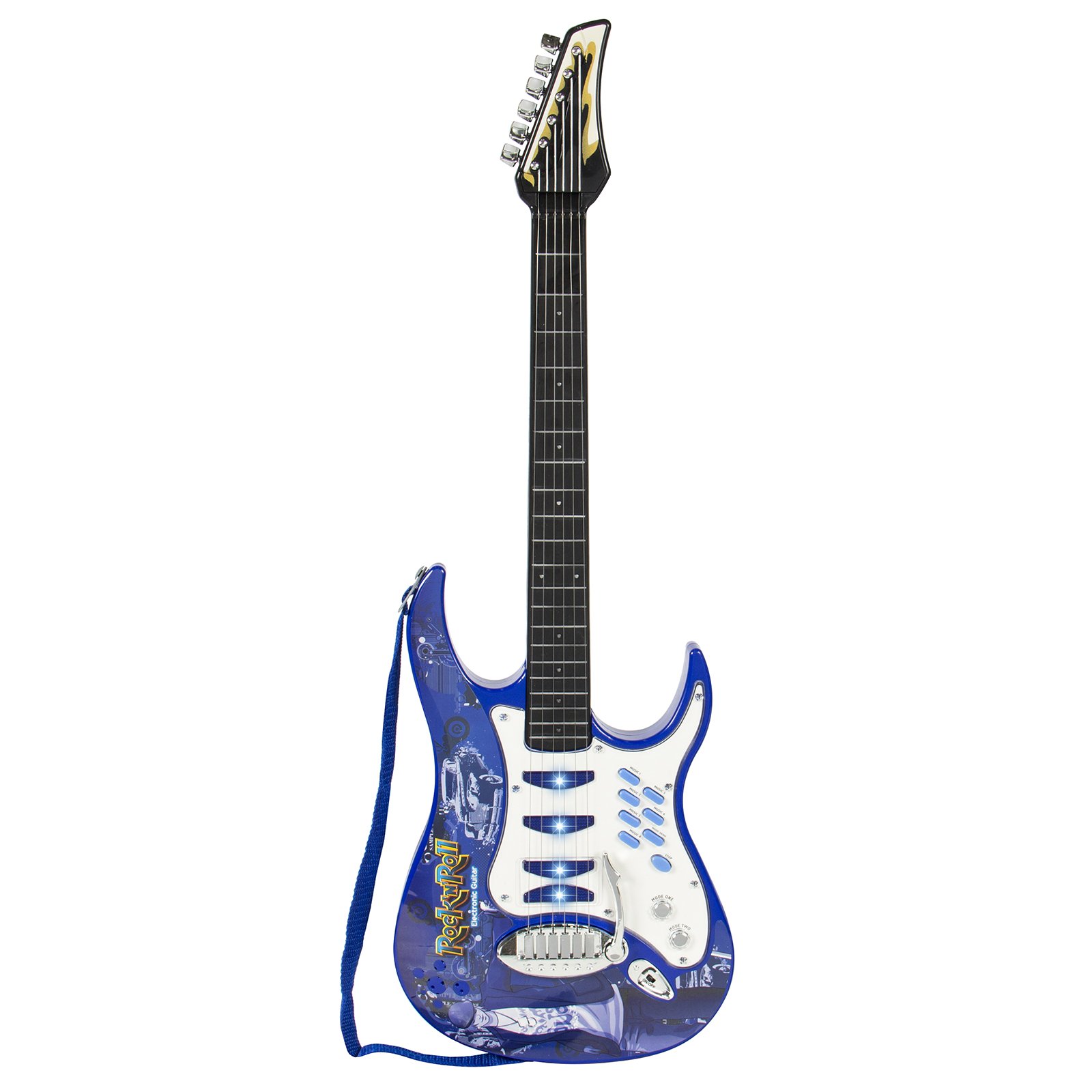 Foto 5 pulgar | Guitarra Eléctrica Para Niños Toy Choice Products Con 6 Canciones, Color Azul - Venta Internacional.