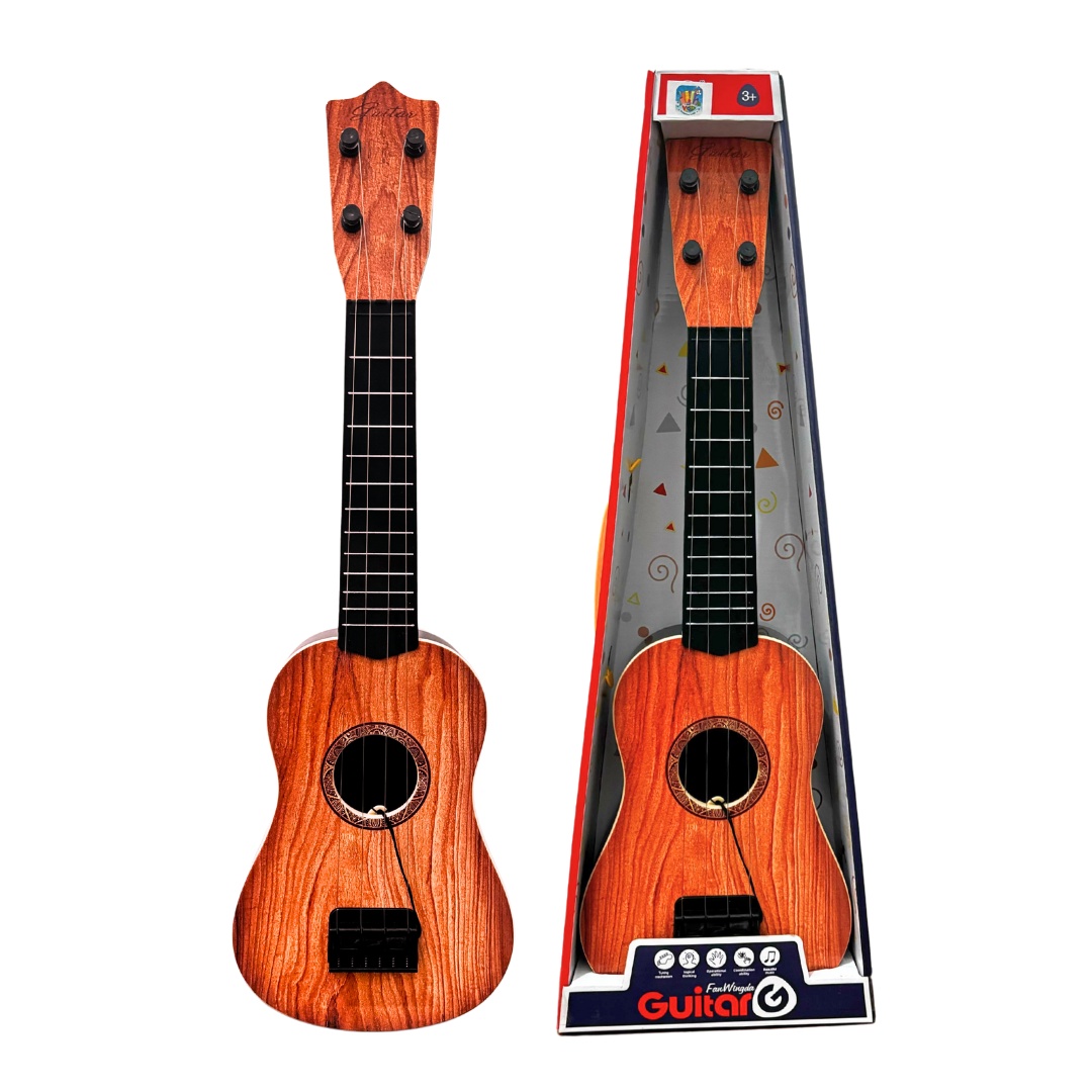 Foto 2 pulgar | Guitarra De Juguete De Plástico Resistente Color Madera Con Plumilla