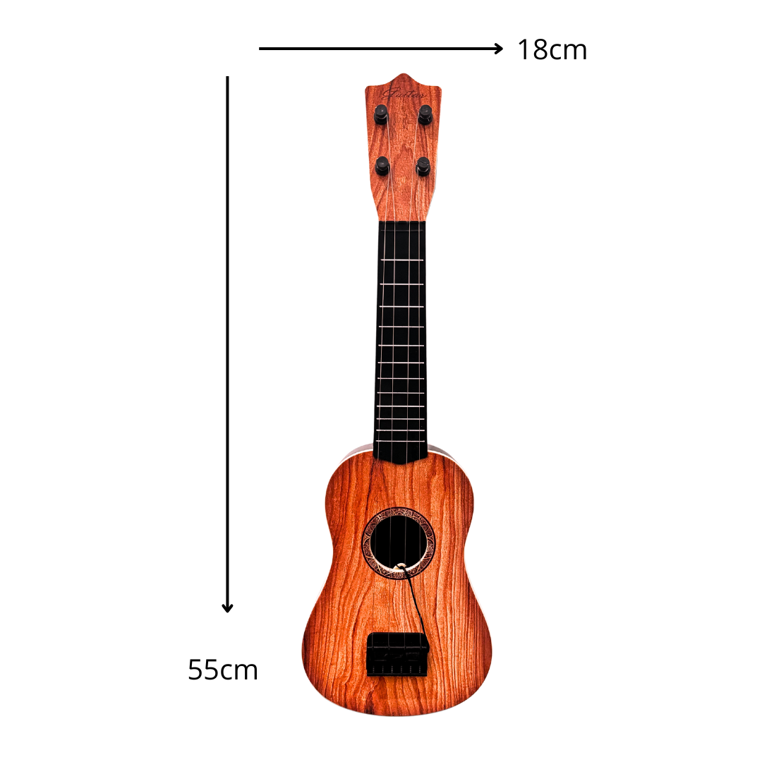 Foto 4 pulgar | Guitarra De Juguete De Plástico Resistente Color Madera Con Plumilla