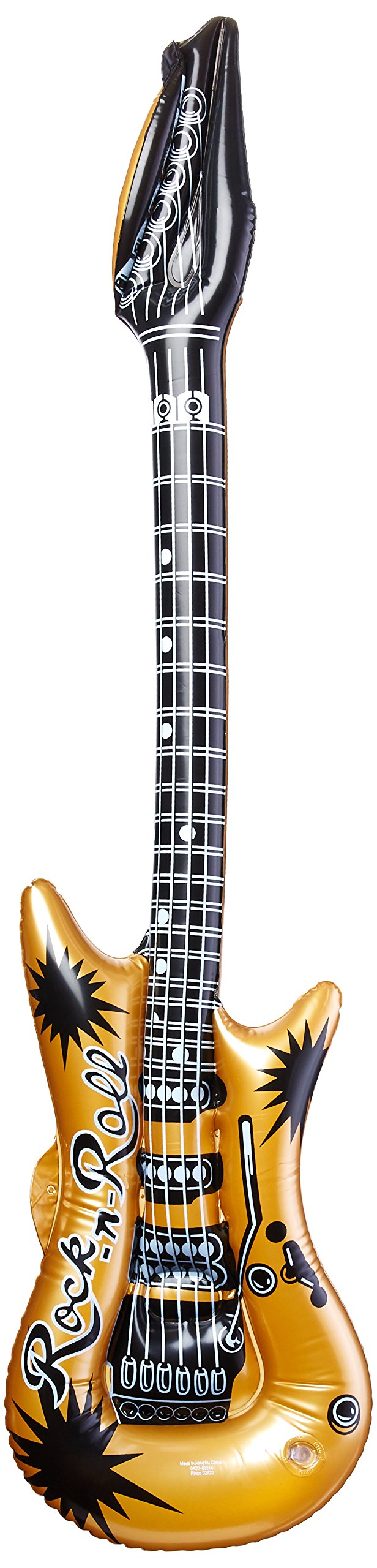 Foto 1 | Guitarra Hinchable U.s. Toy, 1 Paquete De 1 M, Varios Colores Plateado/dorado - Venta Internacional.