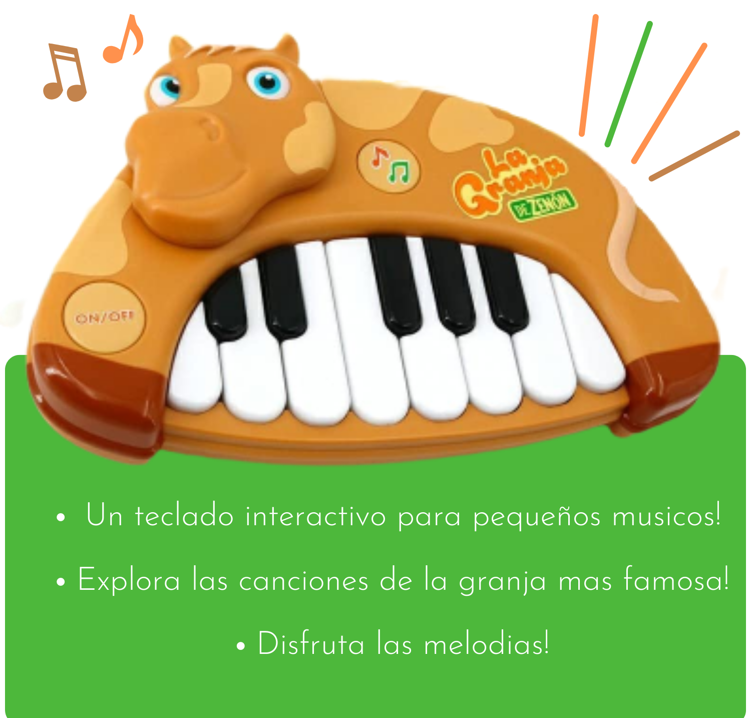 Foto 4 pulgar | Piano Musical La Granja de Zenón Percherón Interactivo