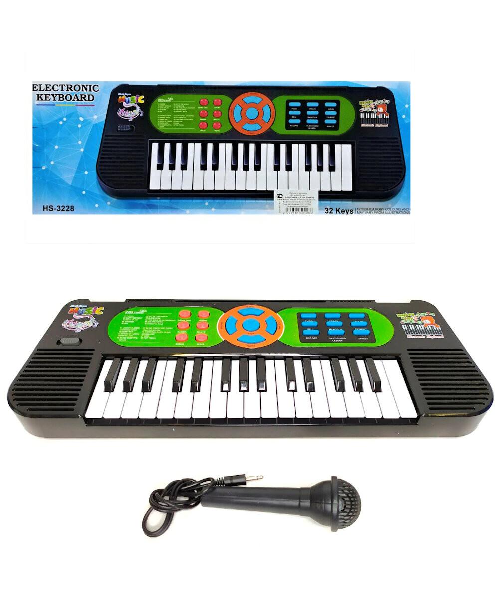 Piano Infantil Eléctrico de Juguete TS63241 color Negro 32 Teclas con Micrófono