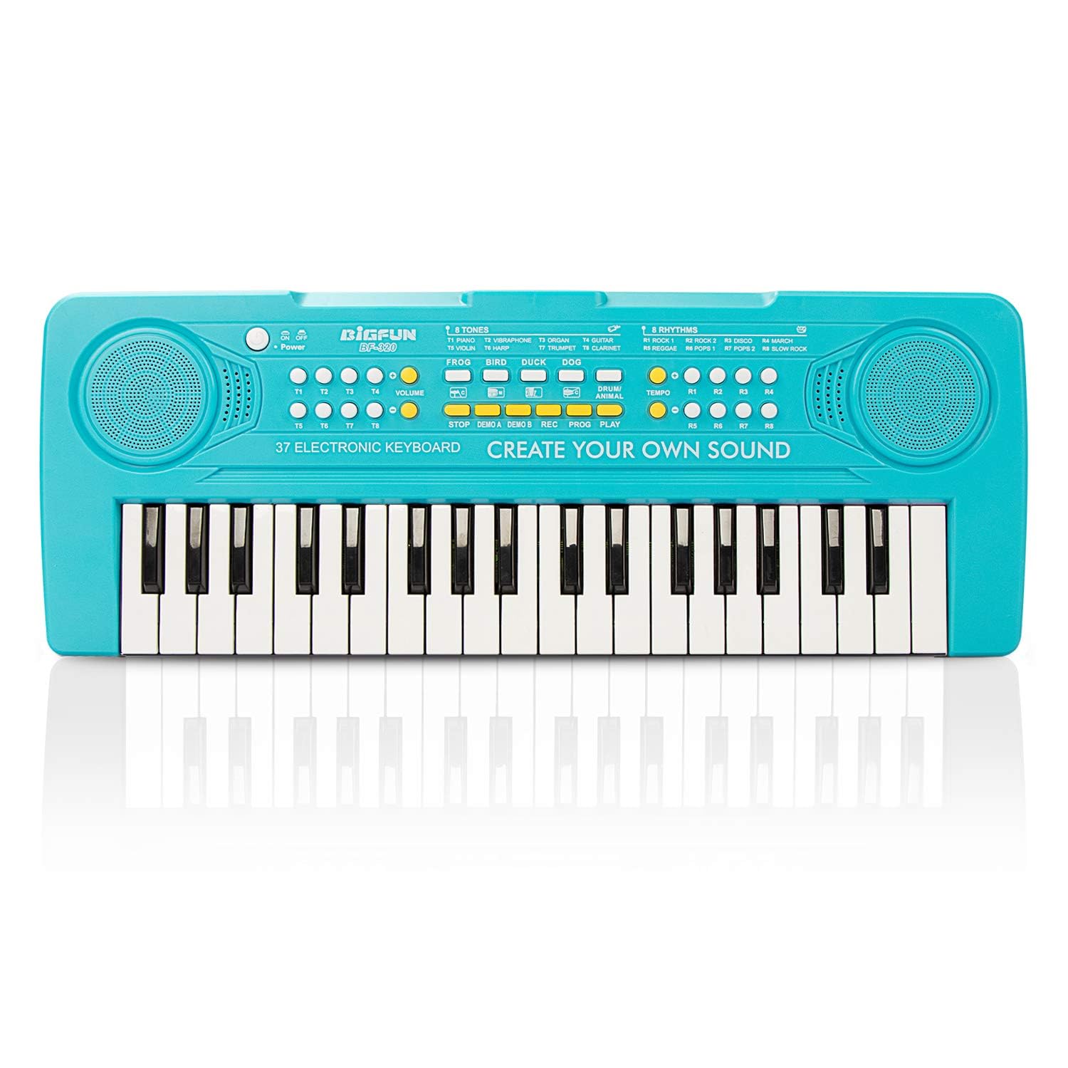 Foto 2 pulgar | Venta Internacional - Teclado Y Piano Bigfun Kid, Juguete Musical De 37 Teclas Para Niños, Azul