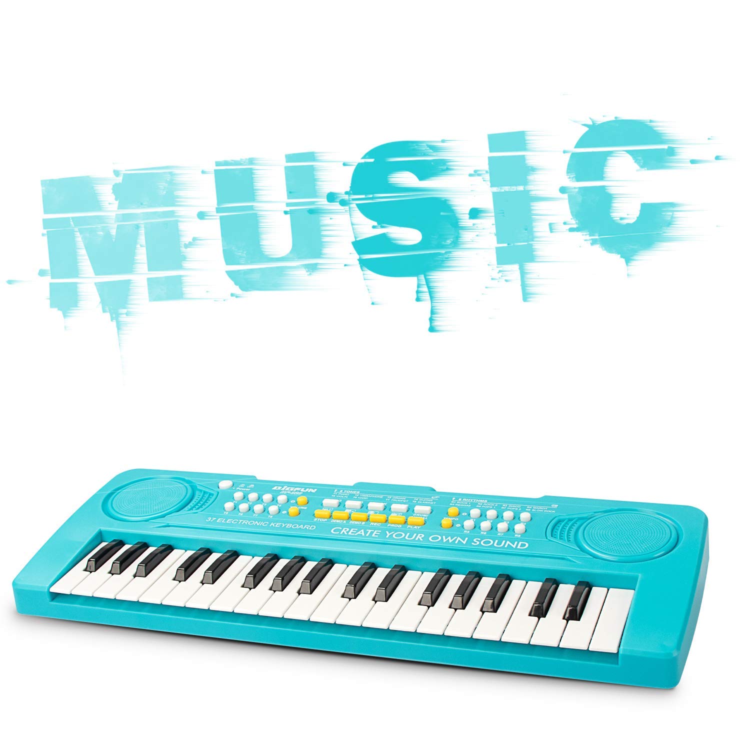 Foto 5 pulgar | Venta Internacional - Teclado Y Piano Bigfun Kid, Juguete Musical De 37 Teclas Para Niños, Azul