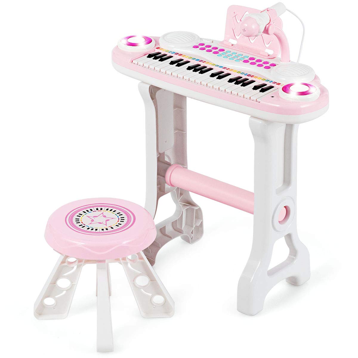 Teclado Musical Costzon Rosa Infantil-Venta Internacional