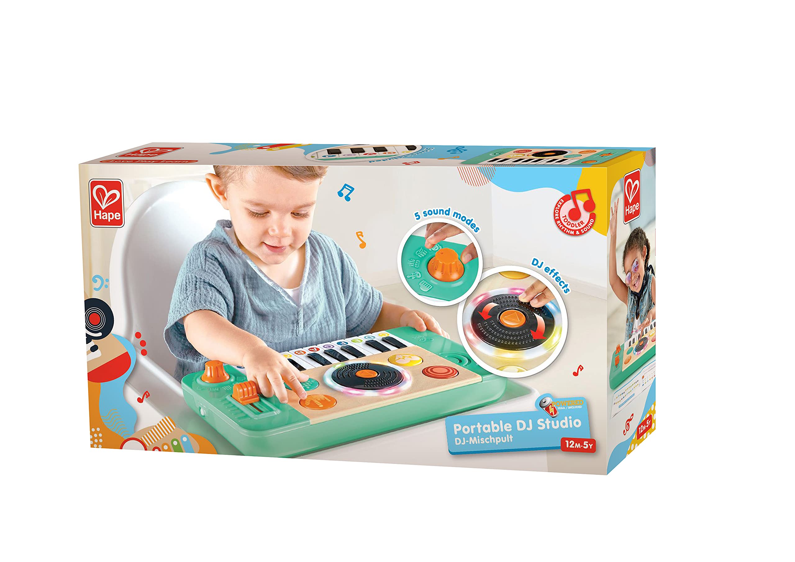 Foto 6 pulgar | Musical Toy Hape Dj Mix & Spin Studio, Azul, Más De 12 Millones - Venta Internacional.