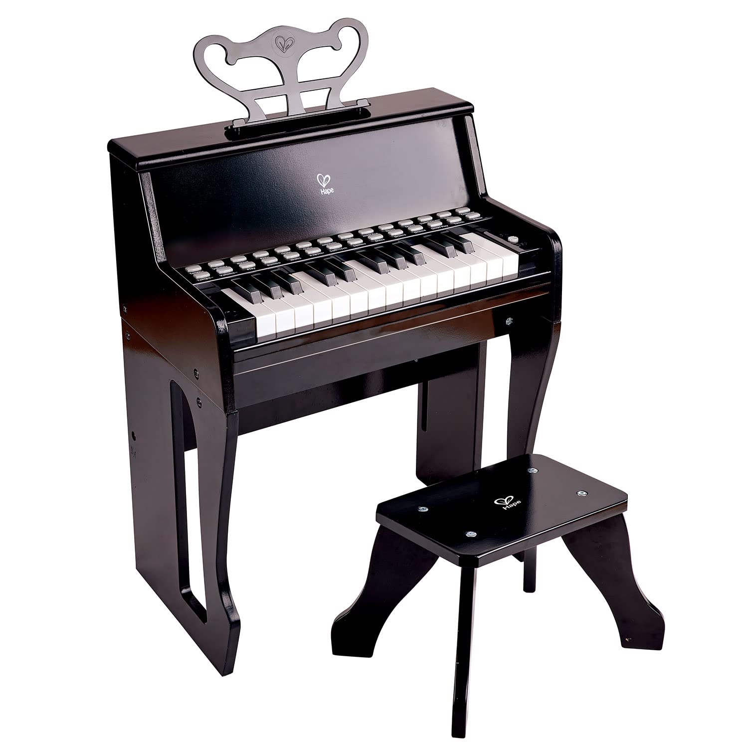 Foto 1 | Piano Hape Learn Con Luces Negras Con Taburete Para Niños - Venta Internacional.