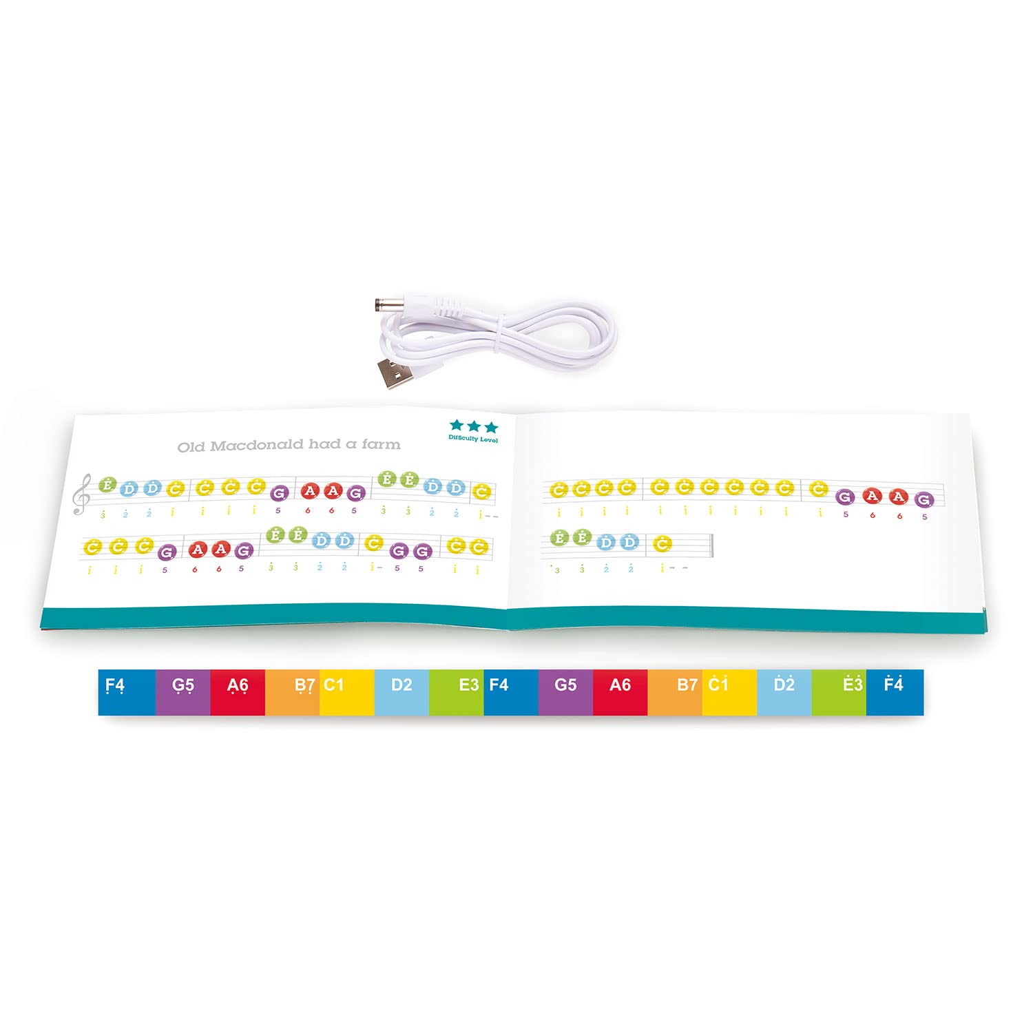 Foto 8 pulgar | Piano Hape Learn Con Luces Negras Con Taburete Para Niños - Venta Internacional.