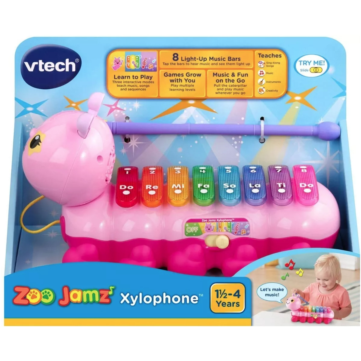 Foto 4 pulgar | Xilófono Para Niños Vtech Zoo Jamz