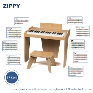 Foto 5 | Piano Digital Zippy Kids De 37 Teclas Con Banco Y Cancionero, Juguete Para Mayores De 3 - Venta Internacional.