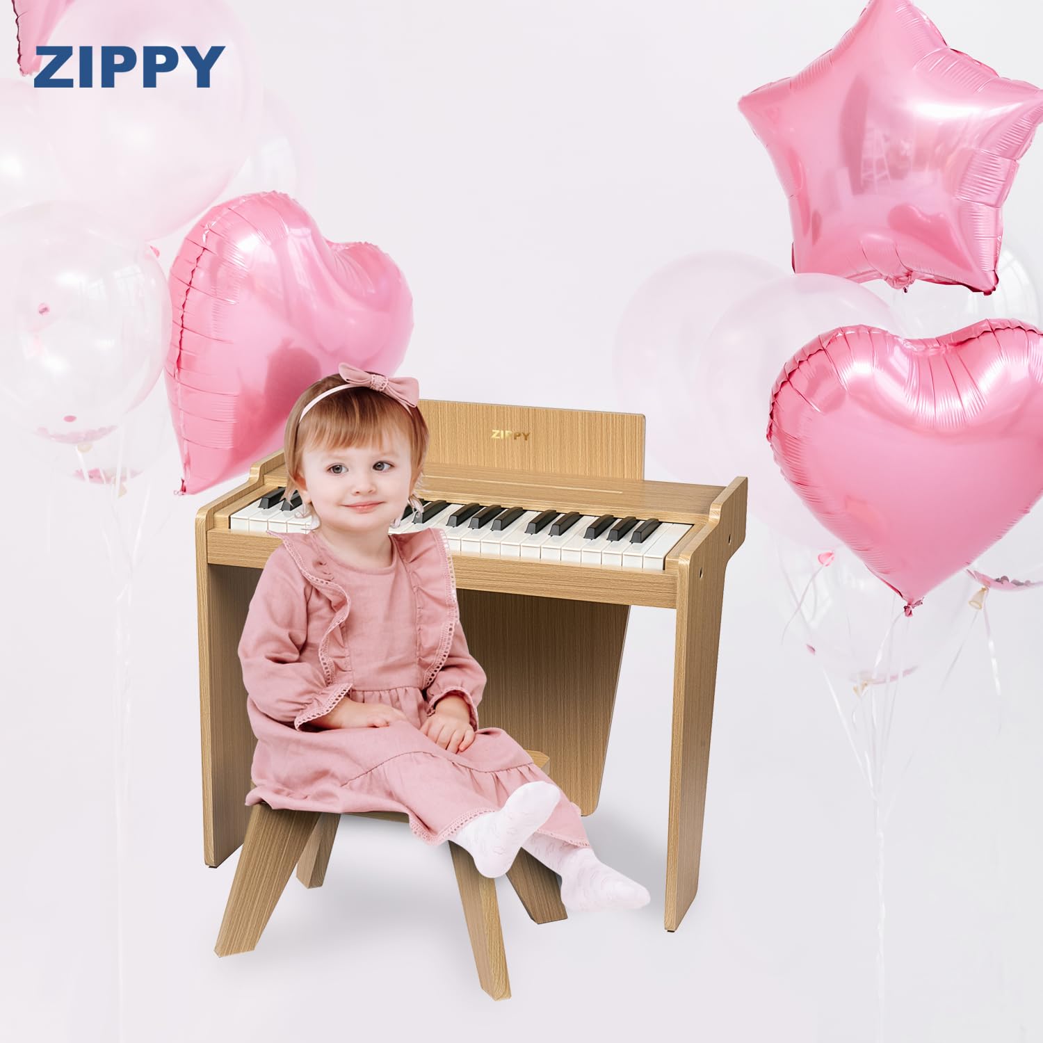 Foto 6 | Piano Digital Zippy Kids De 37 Teclas Con Banco Y Cancionero, Juguete Para Mayores De 3 - Venta Internacional.