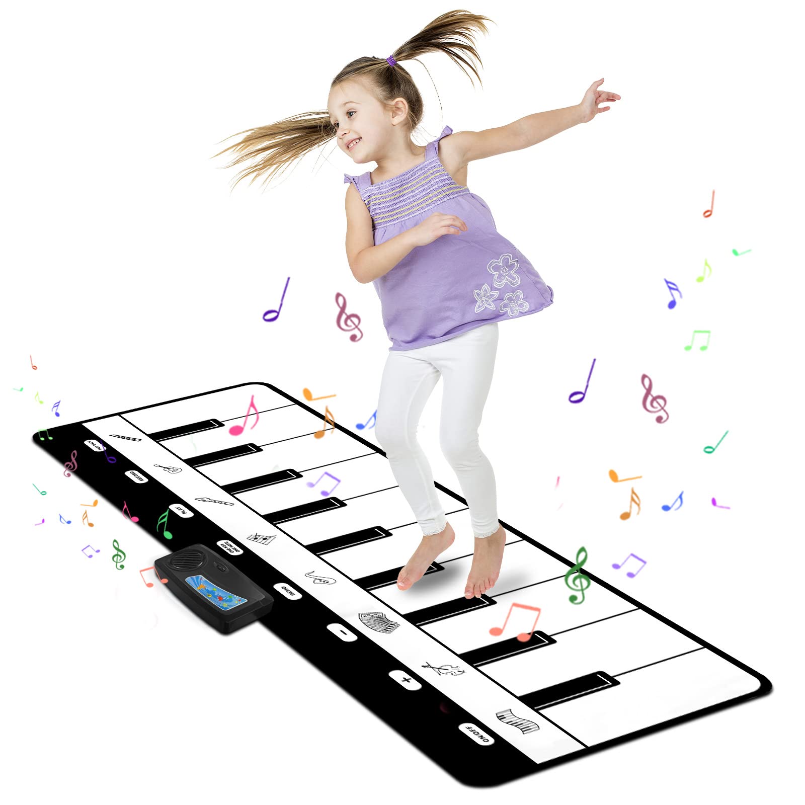 Piano Musical Mat M Sanmersen Con 8 Instrumentos Para Niños De 1 A 5 Años - Venta Internacional.