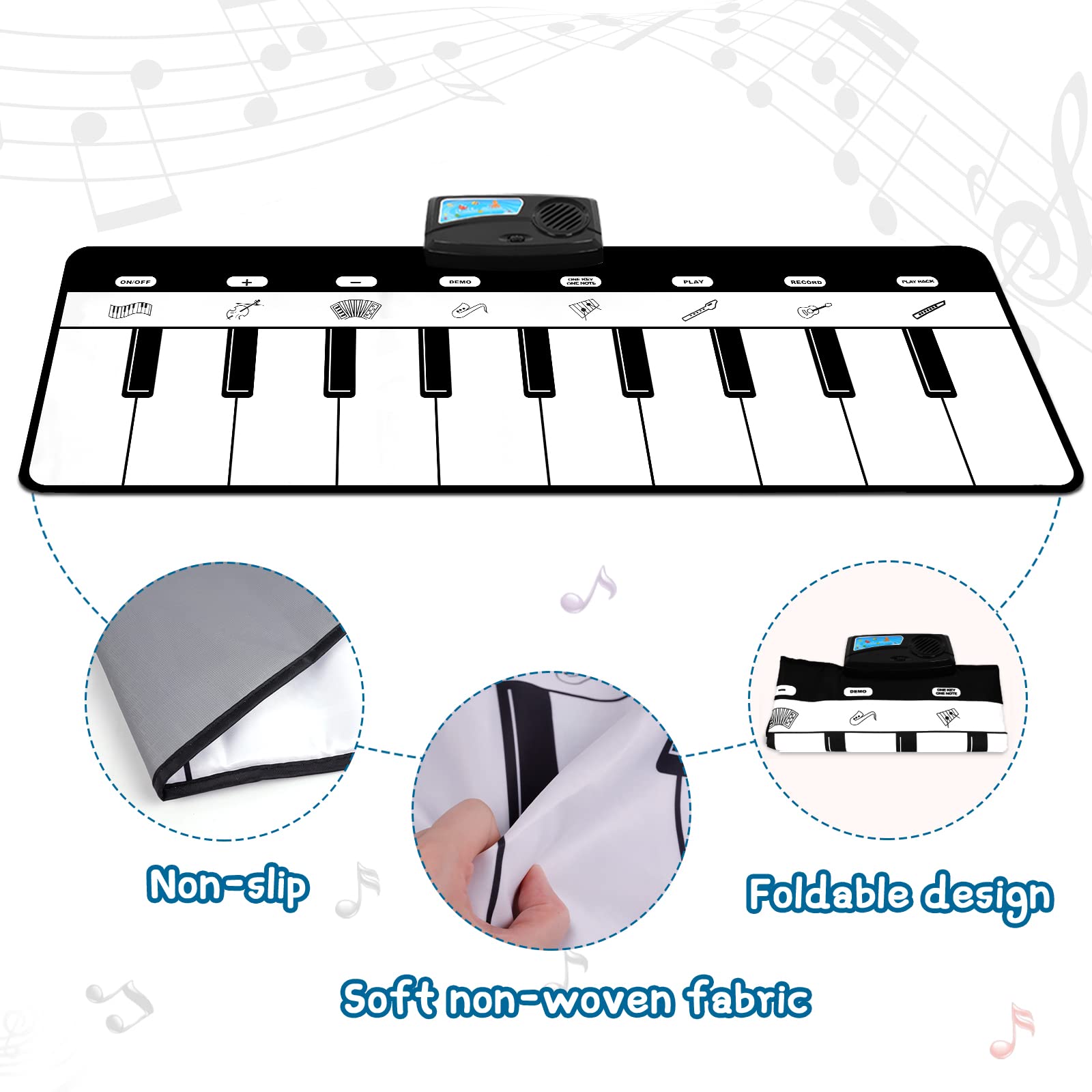 Foto 5 pulgar | Piano Musical Mat M Sanmersen Con 8 Instrumentos Para Niños De 1 A 5 Años - Venta Internacional.