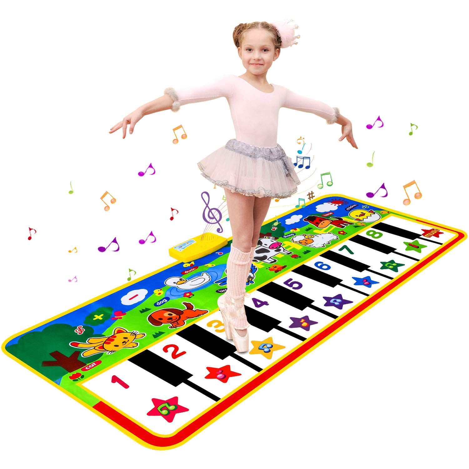 Juguetes Musicales Para Piano Mat M Sanmersen Con 8 Sonidos De Animales De 1 A 6 Años - Venta Internacional.