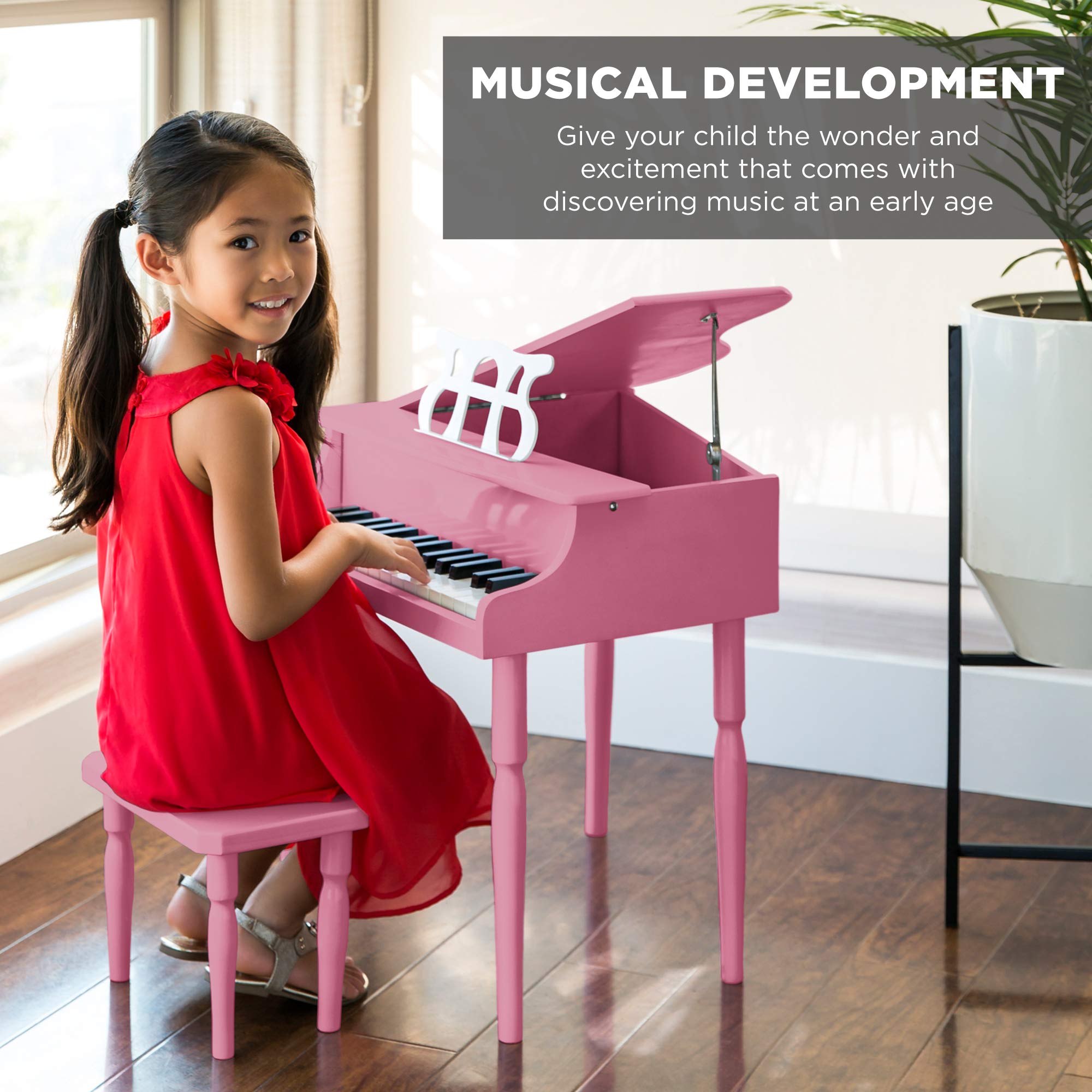 Foto 3 pulgar | Minipiano de cola Best Choice Kids de 30 teclas con banco y pegatinas Ideal para niños - Venta Internacional