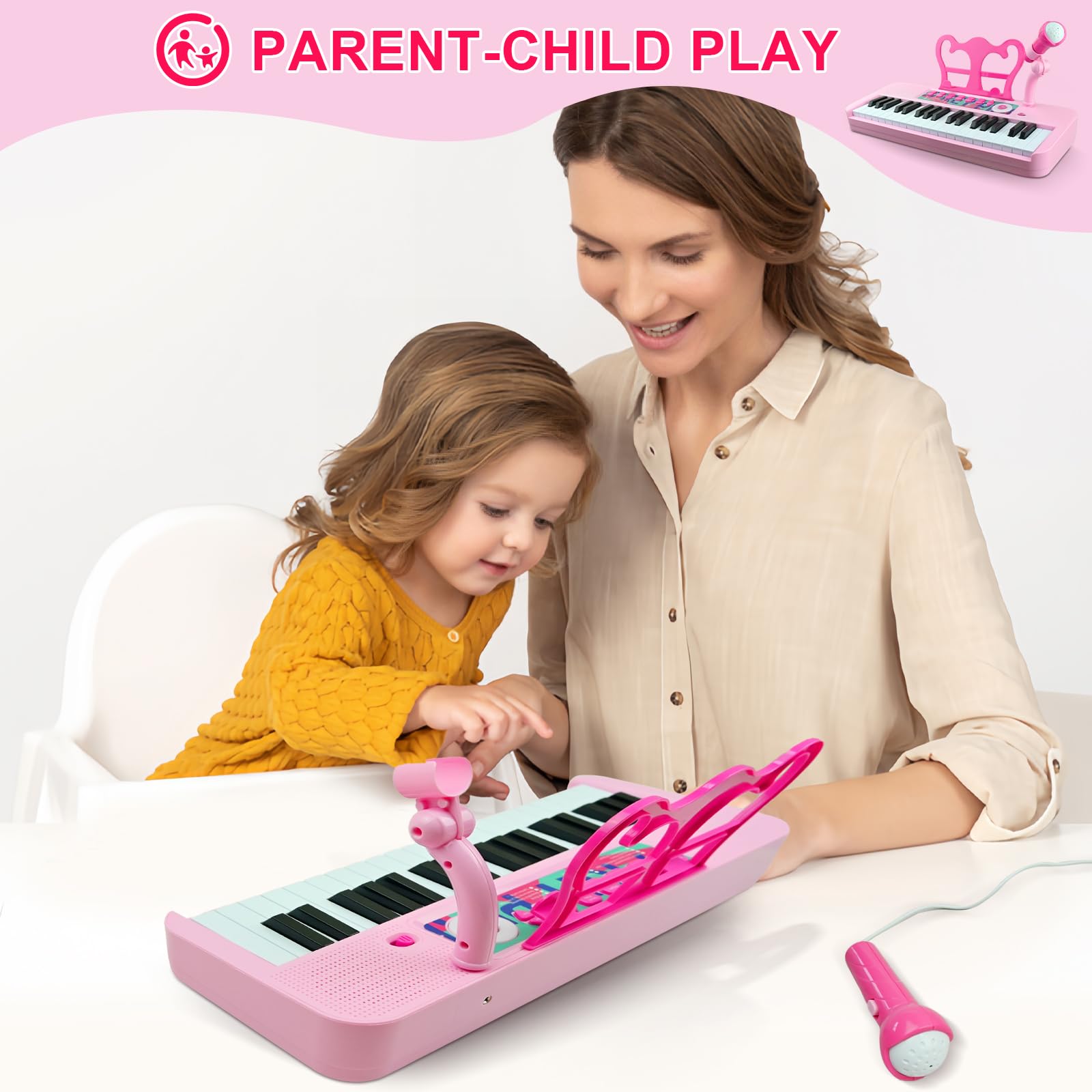 Foto 5 pulgar | Teclado de Juguete Love&mini Musical-Venta Internacional