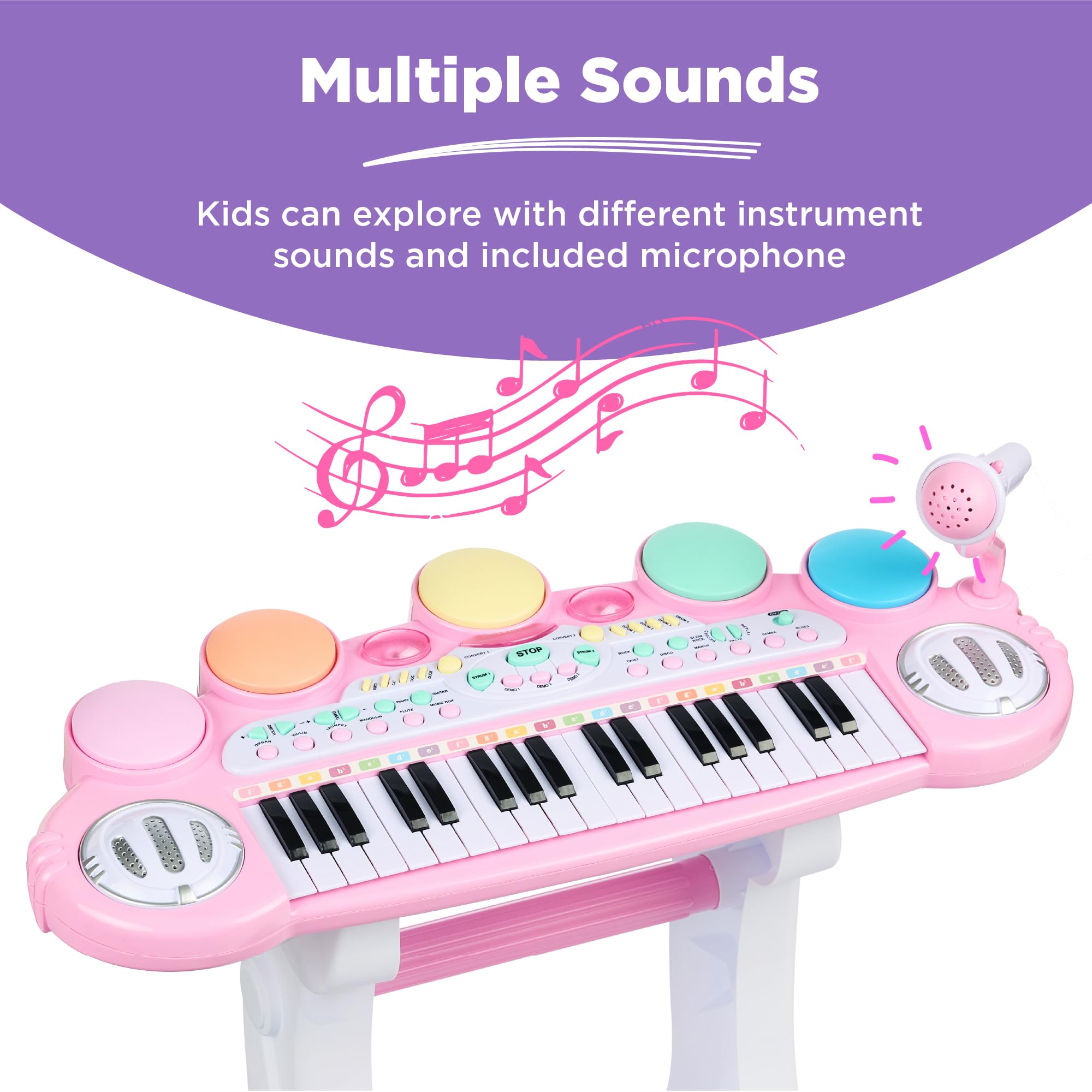 Foto 6 pulgar | Instrumento Musical Electrónico Para Niños Best Choice, 37 Teclas - Venta Internacional.