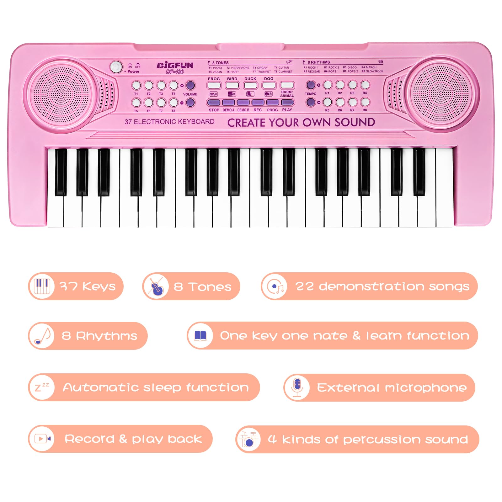 Foto 5 | Teclado de Juguete Raimy Portátil para Niños - Venta Internacional